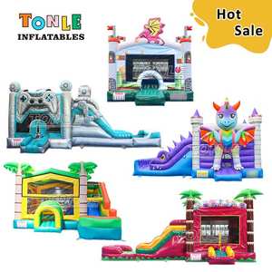 TONLE Şişme Oyuncaklar Özel Ticari Zıplama Şatosu Şişme Oyun Parkı Su Kaydıraklı Kombine Oyun Evi Satılık - Product Image 1