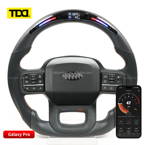 Volant sport en carbone TDD LED pour Ford F150 XLT Raptor Shelby R 2019-2025, volant personnalisé en fibre de carbone véritable - Product Image 2