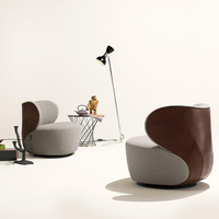 Canapé rotatif PurelyFeel petit appartement salon chaise simple lumière luxe balcon salon canapé simple chaise
