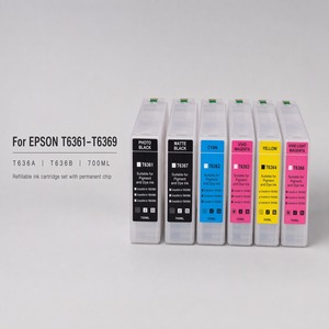 OCB 700ML T6361 - T6369 T636A T636B <b>Refillable</b> <b>Ink</b> Cartridge with Permanent Chip without <b>Ink</b> Bag for EPSON 7710/9710/7700/9700 - Product Image 4