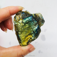 Piedras Naturales en Bruto al por Mayor, Cristal de Labradorita sin Pulir, Piedra de Labradorita Semipulida para Decoración