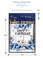 Décorations de fête d'anniversaire haut de gamme et kit de mise en scène pour garçons, incluant un ensemble de toile de fond murale