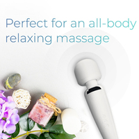Masseur sans fil Ultra Wand avec trois embouts stimulants en silicone, 20 modes de vibration puissants, kits de vibrateurs de luxe pour adultes