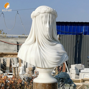 <span class=keywords><strong>Statue</strong></span> de fille en <span class=keywords><strong>marbre</strong></span> antique sur mesure avec <span class=keywords><strong>voile</strong></span>, sculpture de buste pour décoration artistique - Product Image 5