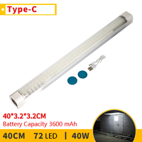 Barre lumineuse LED rechargeable USB ultra lumineuse avec base magnétique à crochet caché pour l'éclairage d'étagère d'entretien