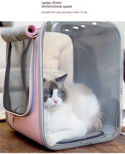 Haustier-Katzen-Tragetasche Atmungsaktiver Katzen-Reiserucksack für Kleine Hunde und Katzen Tragbare Verpackung für Haustierzubehör - Product Image 4