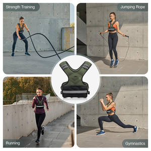 Chaleco con Peso Ajustable de 15 kg para Entrenamiento, para Hombres y Mujeres, Unisex, con Logotipo Personalizado, para Entrenamiento de Fuerza y Fitness - Product Image 5