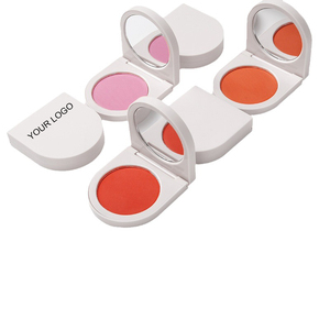 2 em 1 Highlighter e pó Blush iluminação compõem Blush impermeável Shimmer Blush Palette - Product Image 5