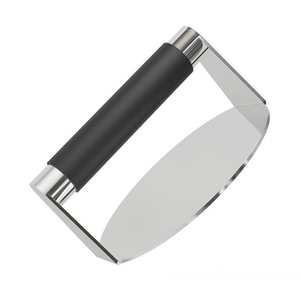 Presse à viande Burger en acier inoxydable 304 de forme ronde avec poignée en silicone Hamburger Smasher antiadhésif bricolage griller outils de cuisson - Product Image 3