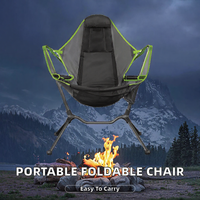 Nouvelle chaise à bascule pliable et portable en acier inoxydable, légère et durable, pour le camping en plein air, la randonnée, la pêche, le pique-nique