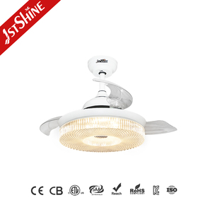 1stshine Ventilateur de plafond LED 36 pouces Chambre à coucher Économiseur d'espace Ventilateur de plafond blanc avec lumière et télécommande - Product Image 3