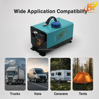 Kit de chauffage diesel horizontal portable OkyRie AX22H avec accessoires complets, consommation de carburant de 0,12 à 0,24 L/h pour camion, camping-car, tente
