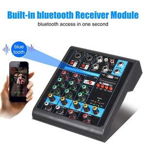 Mini 4 channel mixer bluetooth USB Audio DJ mixer Console for KTV - Product Image 3
