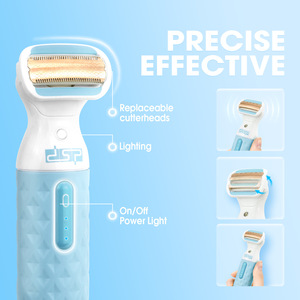 Afeitadora Eléctrica para Mujer DSP, Resistente al Agua IPX5, Uso en Seco y Húmedo, Recargable, Funciona con Batería - Product Image 2