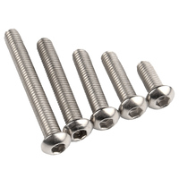 Vis à tête bombée hexagonale ISO 7380 en acier inoxydable M2 M3 M4 M5 M6 M8 M10