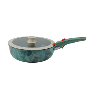 Juego de Utensilios de Cocina Profesional de 6 Piezas Antiadherentes de Acero al Carbono con <span class=keywords><strong>Mango</strong></span> Desmontable Color Verde Malaquita, Apto <span class=keywords><strong>para</strong></span> Inducción, con Logotipo Personalizado - Product Image 6