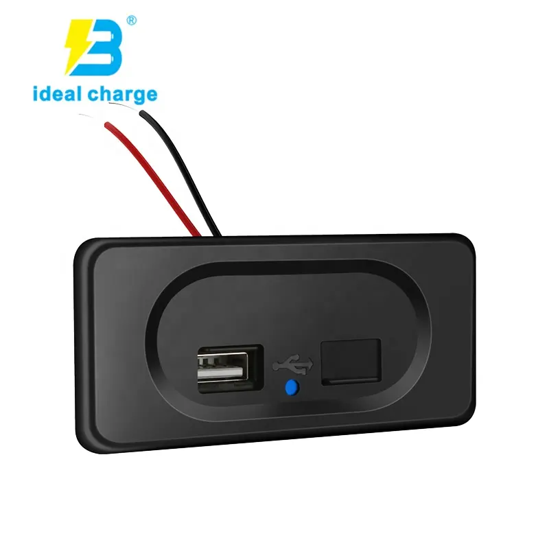 Car USB Charger 12v Double Socket Phone Charger Adapter for Car Bus