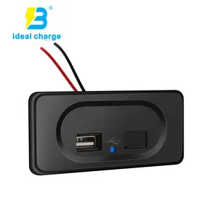 Chargeur de voiture USB 12v Double Prise Chargeur de Téléphone Adaptateur pour Bus De Voiture