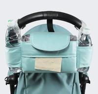 Organisateur universel pour poussette avec porte-gobelet isotherme, sac de rangement pour poussette, accessoires