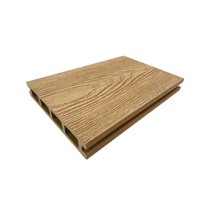 RUCCA novos produtos composto decking 145*25mm 3d grão de madeira ao ar livre wpc piso impermeável wpc oco decking