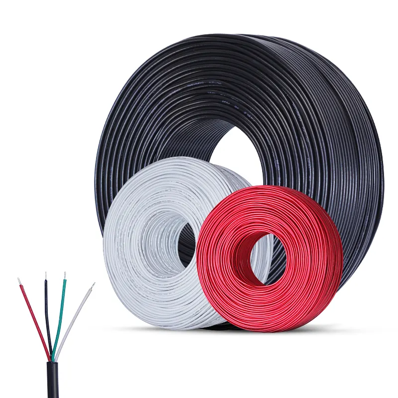 awm 2464 Cable 4 Core 1.5MM 2.5MM 4MM 6MM Flexible Copper Deta Cabel and Wires PVC Insulated Sheathed Electrical Power Wire