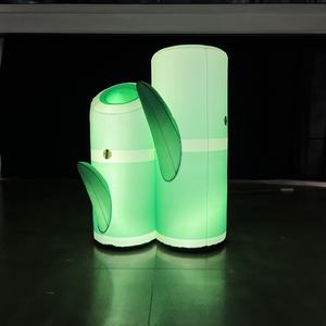 Bambou Gonflable Vert Lumineux avec Message de Bénédiction : Modèle de Plante Gonflable « Montant à Petit Pas » pour Panda - Product Image 5