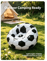 Canapé gonflable moderne et durable en PVC, style pouf pliable, siège portable pour chambre, salon, camping en extérieur
