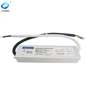 High efficiency 30W waterproof ac dc switching led power supply 12V 24V led driver IP67 mini-Size outdoor sumps party supplies