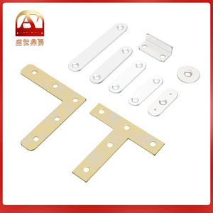Conector Recto de Acero Laminado en Frío de Alta Calidad para Muebles de Armario, Unión Plana de 180 Grados - Product Image 5
