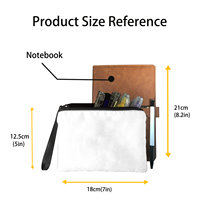 Dompet Koin Resleting Poliester Kustom Unisex Pendek Belanja Portabel Tas Uang Mini Cetak Drop Shipping