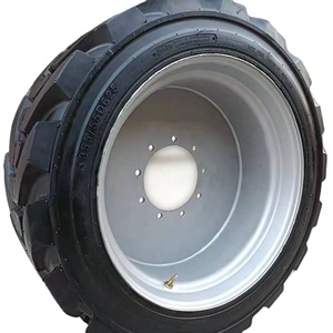 Plataforma de tijera Carretilla elevadora PU Lleno Negro Neumático de espuma sólida 385/65D22.5 - Product Image 1