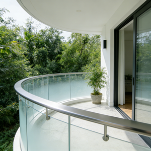 Design di Balaustre, Ringhiere <span class=keywords><strong>in</strong></span> <span class=keywords><strong>Vetro</strong></span> per Veranda, Corrimano per Terrazza Esterna, Ringhiere per Scale, Design per Hotel e Edifici Commerciali - Product Image 3