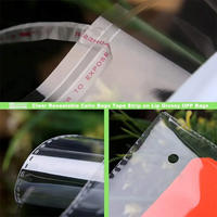 Sacs OPP transparents personnalisés Sacs réutilisables auto-scellants Pochette d'emballage de vêtements en plastique Sacs auto-adhésifs PE CPE