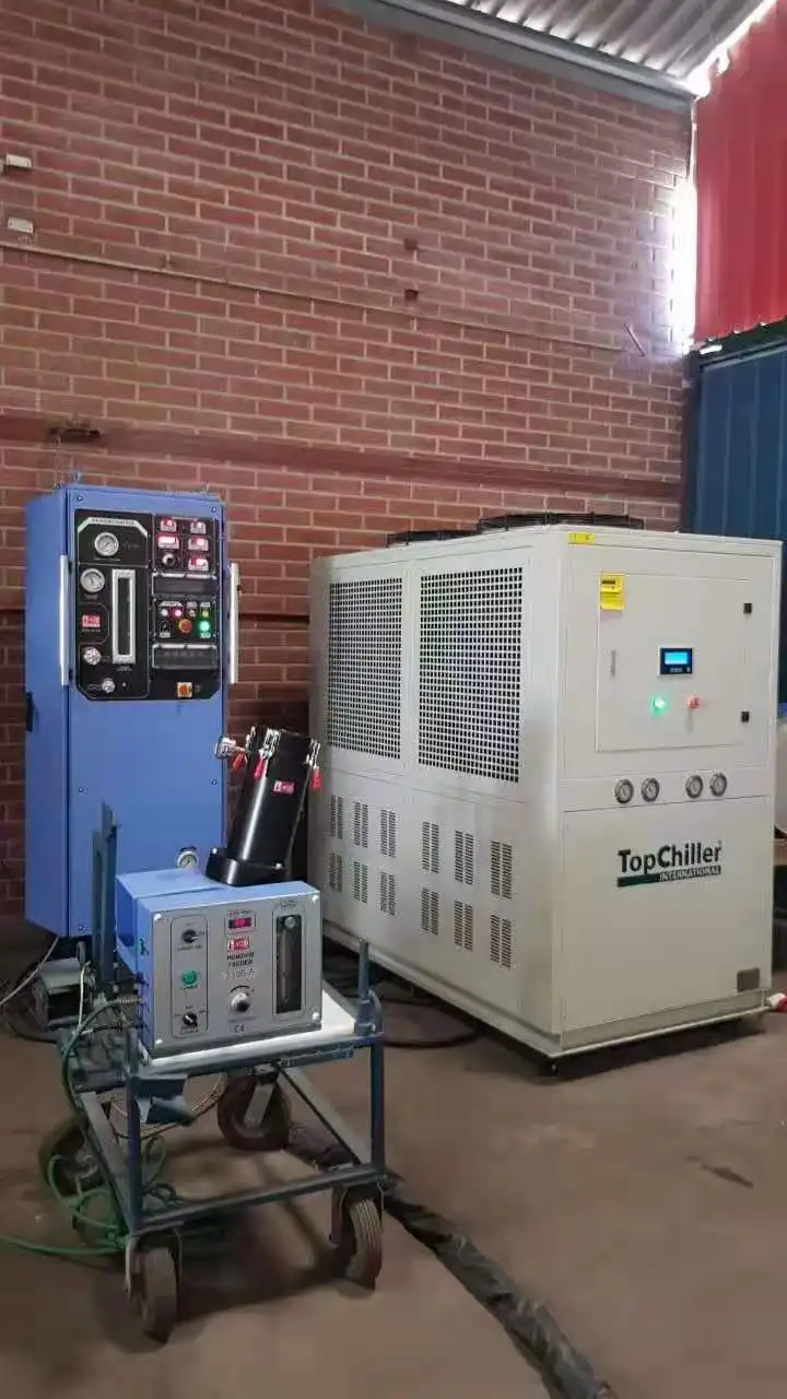 R404A Refrigerant 25HP Low Temperature Glycol Chiller -5 Degree For Beverage Filling Production Line