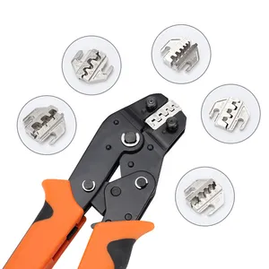 Ratcheting Crimping Tool Set Ratcheting Wire Crimper Kit For Heat Shrink Insulated And Open Barrel Ratchet Terminal Crimping Too