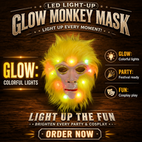 Masque facial complet en plastique pour cosplay de Wu Kong, le Roi Singe du Ciel, pour Halloween et Noël, effrayant et tendance, pour utilisation en extérieur