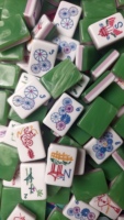 Lot en gros personnalisé de 160 tuiles épaisses de Mahjong américain en acrylique à 2 couches avec sac de rangement en toile – Direct Usine