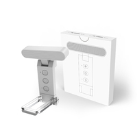 Luz de Lectura Ajustable de Silicona con 5 Colores de Luz, Batería de 700 mAh, Control de Temporizador, 12 LED, Recargable por USB, para Leer