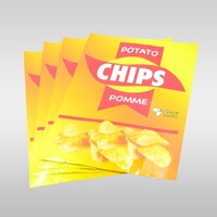Sac d'Emballage Composite PE Aluminisé sur Mesure, Scellage Central, pour Chips de Pommes de Terre, Crevettes, avec Bouche Dentelée Facilement Gonflable