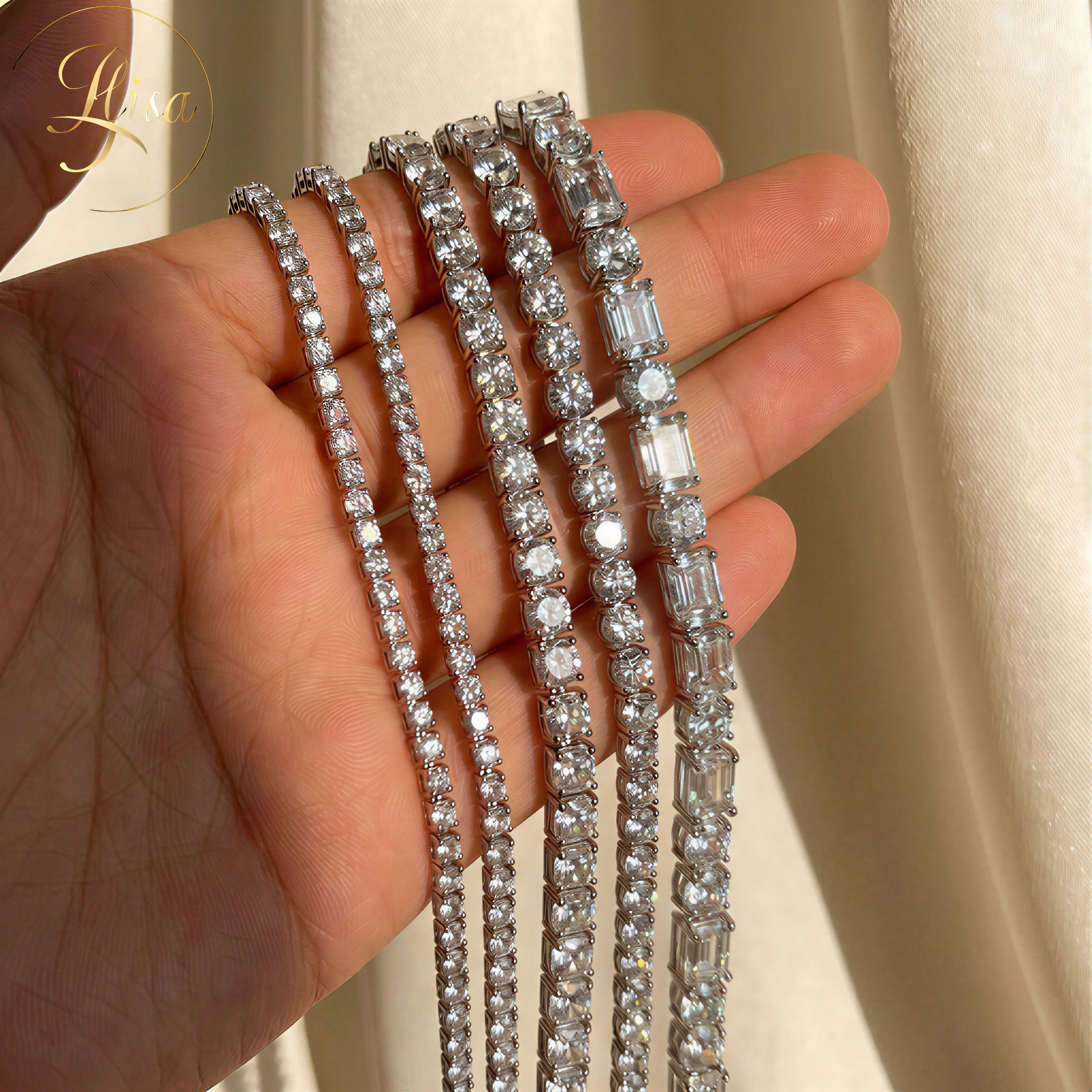 Mixed Setting Tennis Bracelet 4