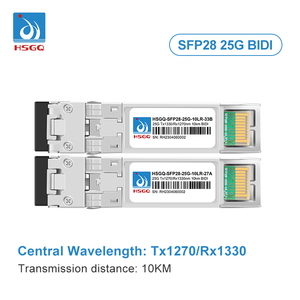 HSGQ High Speed 25G SDP28 10LR Tx1270/Rx1330nm BIDI 10KM Optical Transceiver SFP Module Price Compatible With Mikrotik/HP/Aruba - Product Image 5