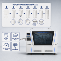 Petite machine à fabriquer des gobelets en papier, équipement de production de gobelets à café pour l'Italie et Alibaba, machine compacte de production de gobelets en papier