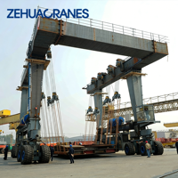 Grue mobile pour yachts, élévateur de bateaux marins pour les opérations de manutention de navires en quai et en chantier naval