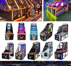 High Performance Coin Operated Metal Basketball Shooter <b>Trainer</b> with Rotating Net for Indoor Use Arcade Game (English) - Product Image 6