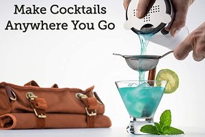 <span class=keywords><strong>Kit</strong></span> de barmen de voyage professionnel, 17 pièces, amazones, meilleure vente, avec sac de Bar Portable en toile, ensemble préparation de cocktails - Product Image 5