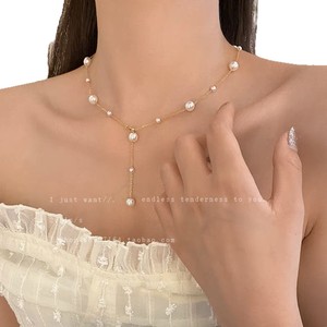 Shijia Pearl Starry Sky Necklace Y Shape Sweater Chain AAA Grade Women's Jewelry - Product Image 5