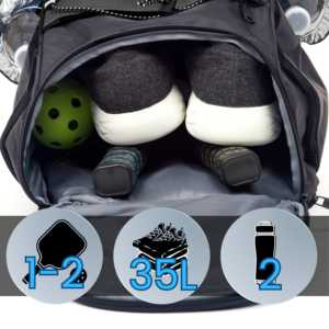 <span class=keywords><strong>Zaino</strong></span> per Pickleball con Paddle marsupio per atletica elegante <span class=keywords><strong>zaino</strong></span> con più scomparti - Product Image 4
