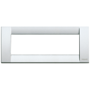 Vimar Metal <b>Wall</b> <b>Plate</b> 20.7 Cm Length Silver Finish For Switches - Product Image 1