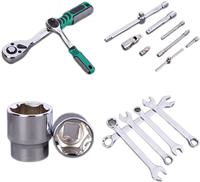 Ensemble d'outils de réparation automobile de haute qualité, 61 pièces, clé à douille, ensemble d'outils manuels avec tournevis mécanique, boîte emballée