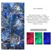 Revêtement mural flexible en pierre d'ardoise translucide ultra-mince, dalle pliable, panneau décoratif pour comptoir de bar, intérieur de club, mur de fond de scène KTV